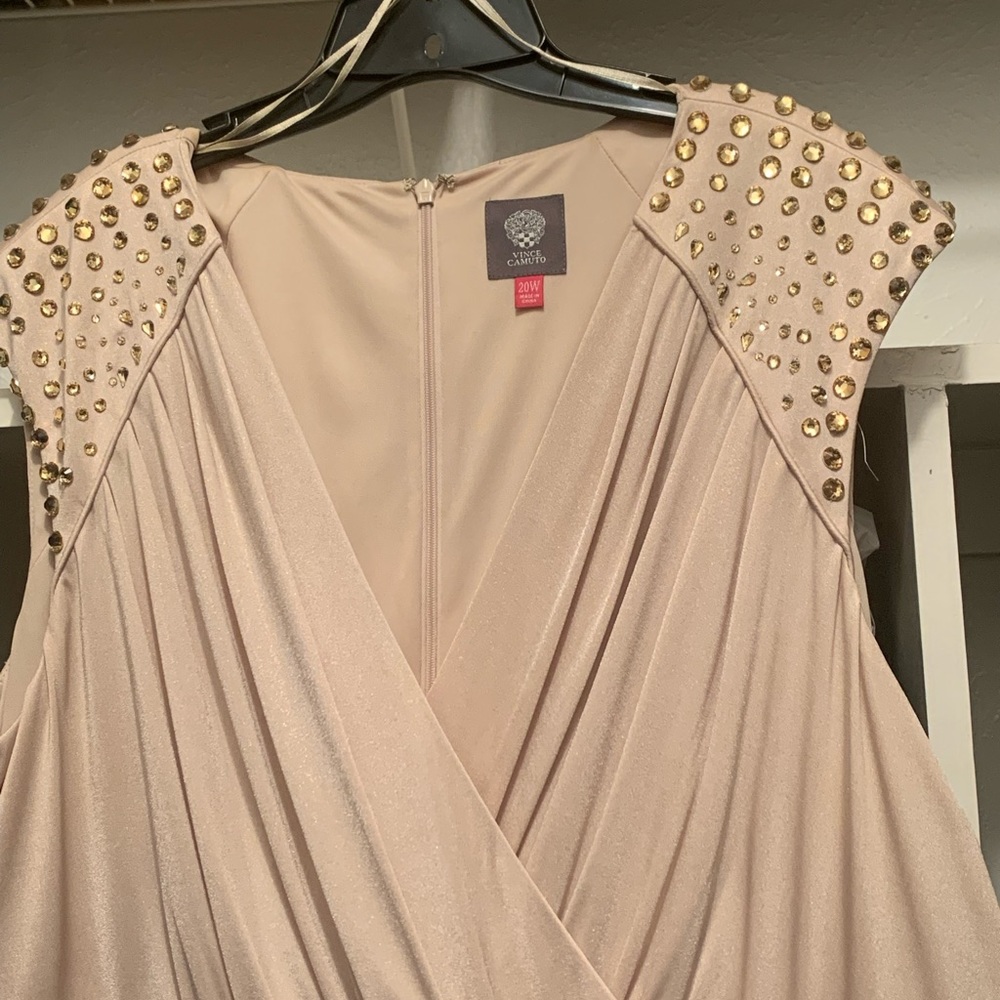 Sexy tannish gold dress